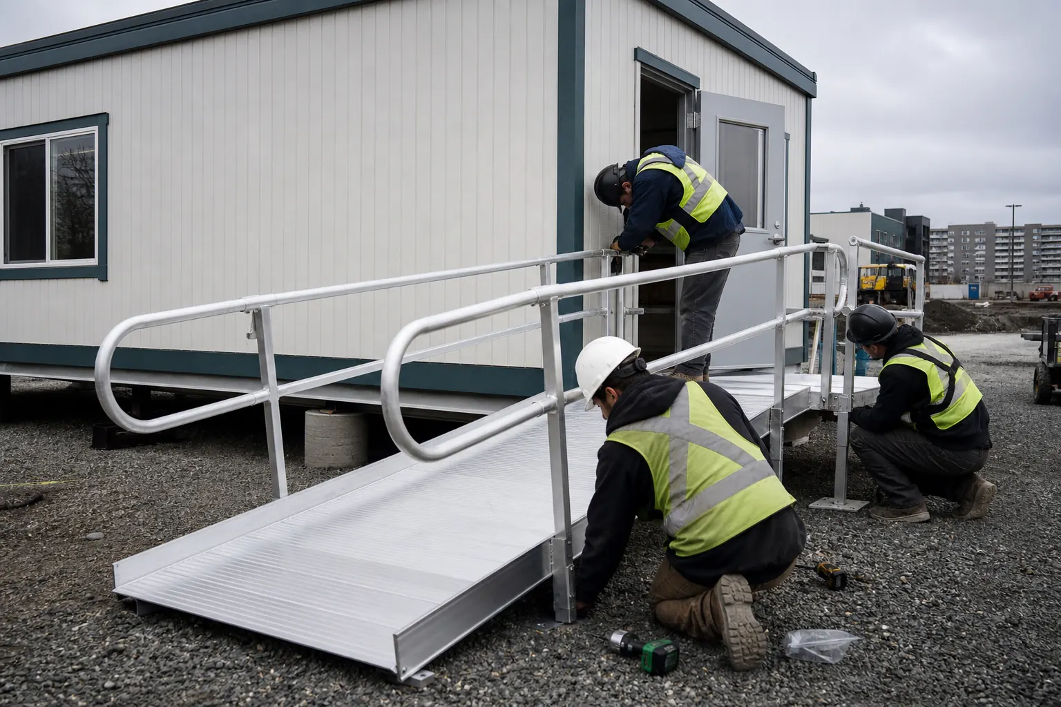 Steps, ramps and accessible entrances
